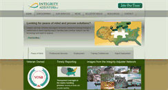 Desktop Screenshot of integrityadjusters.com